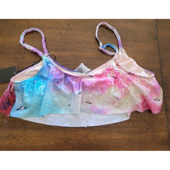 NWT Wildfox M Space Cadet Tankini Bikini Swim Top 121518 - Picture 2 of 4